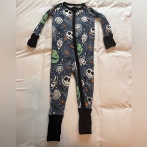 Little Sleepies Zippy, Halloween, Disney, nightmare before Christmas 6-12 months